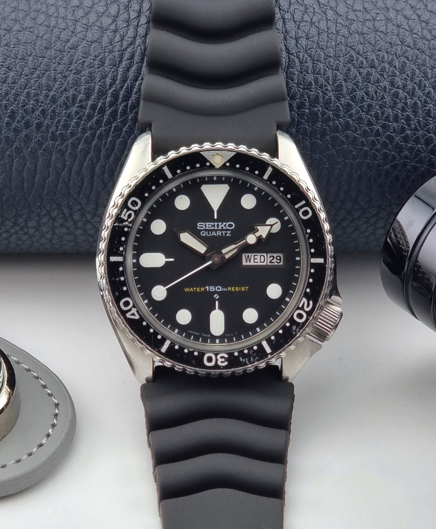Seiko Wristwatch 7548-7000 Quartz Diver Vintage 1980