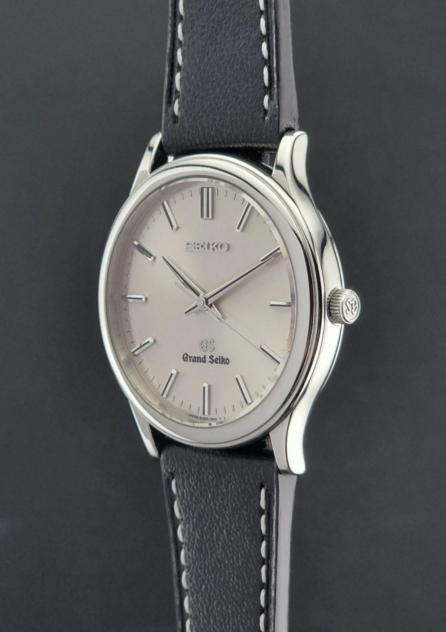 Grand Seiko SBGF015 Wristwatch 8J55-0A10 quartz on a black leather strap