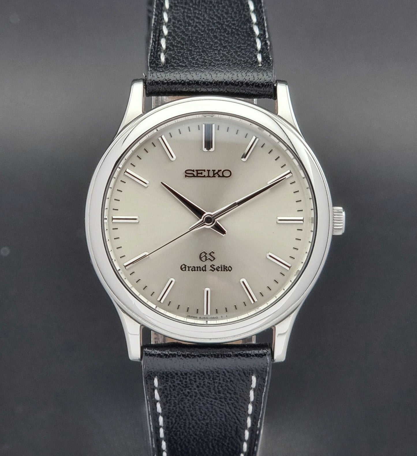 Grand Seiko SBGF015 Wristwatch 8J55-0A10 quartz on a black leather strap