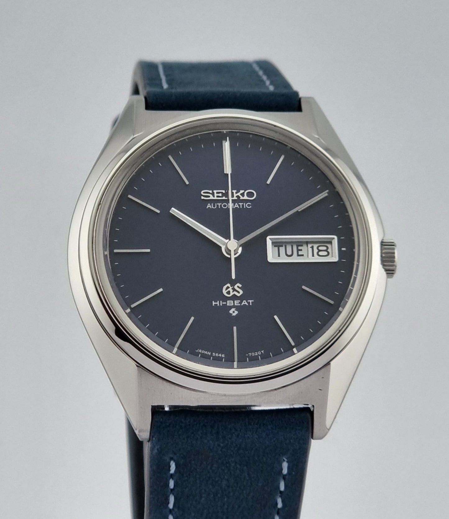 Grand Seiko watch 5646-7010 Hi-Beat Vintage 1972 Blue Dial