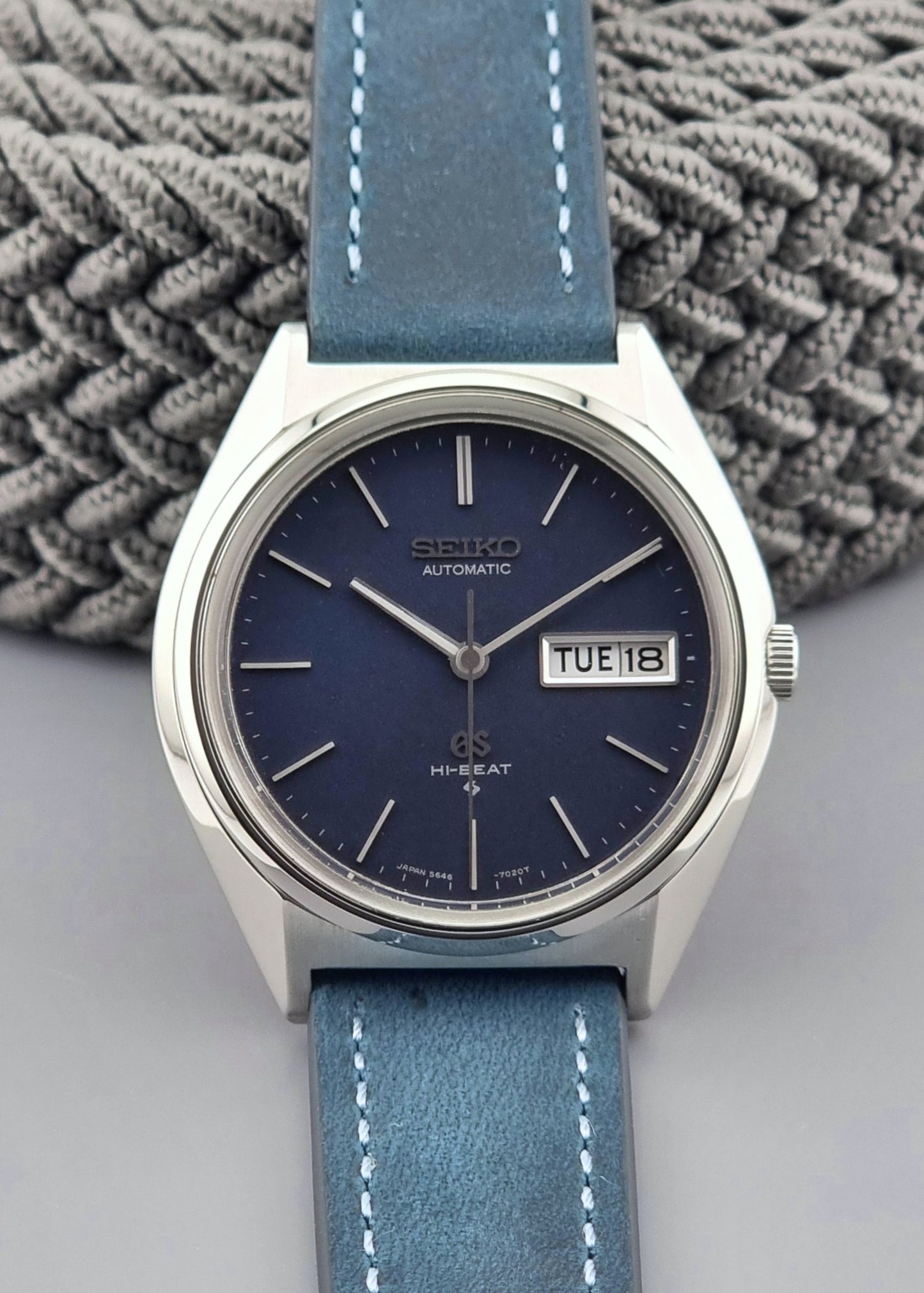Grand Seiko watch 5646-7010 Hi-Beat Vintage 1972 Blue Dial