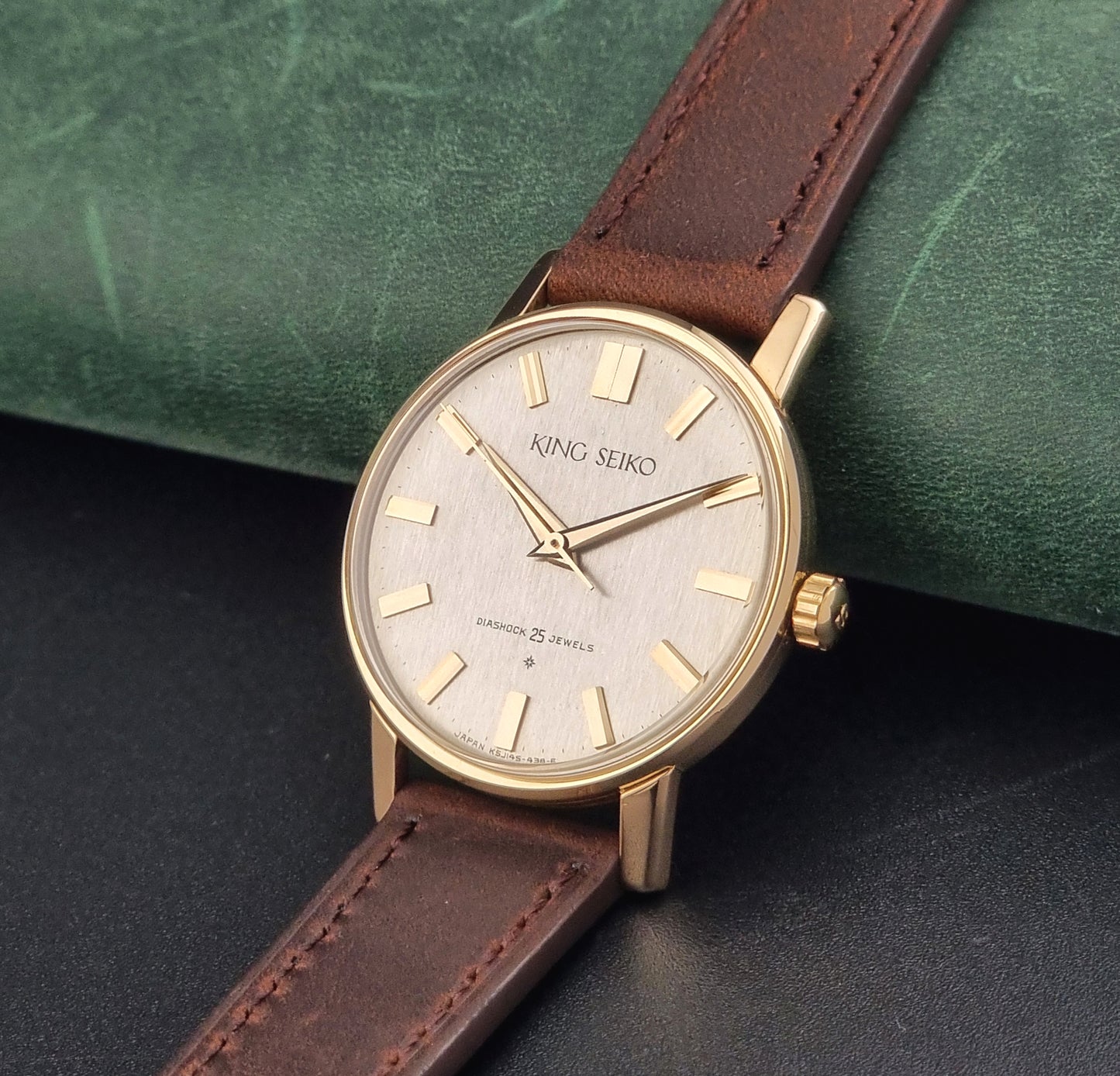 King Seiko Watch J14102 vintage 1963 SD Dial 14k Gold Filled