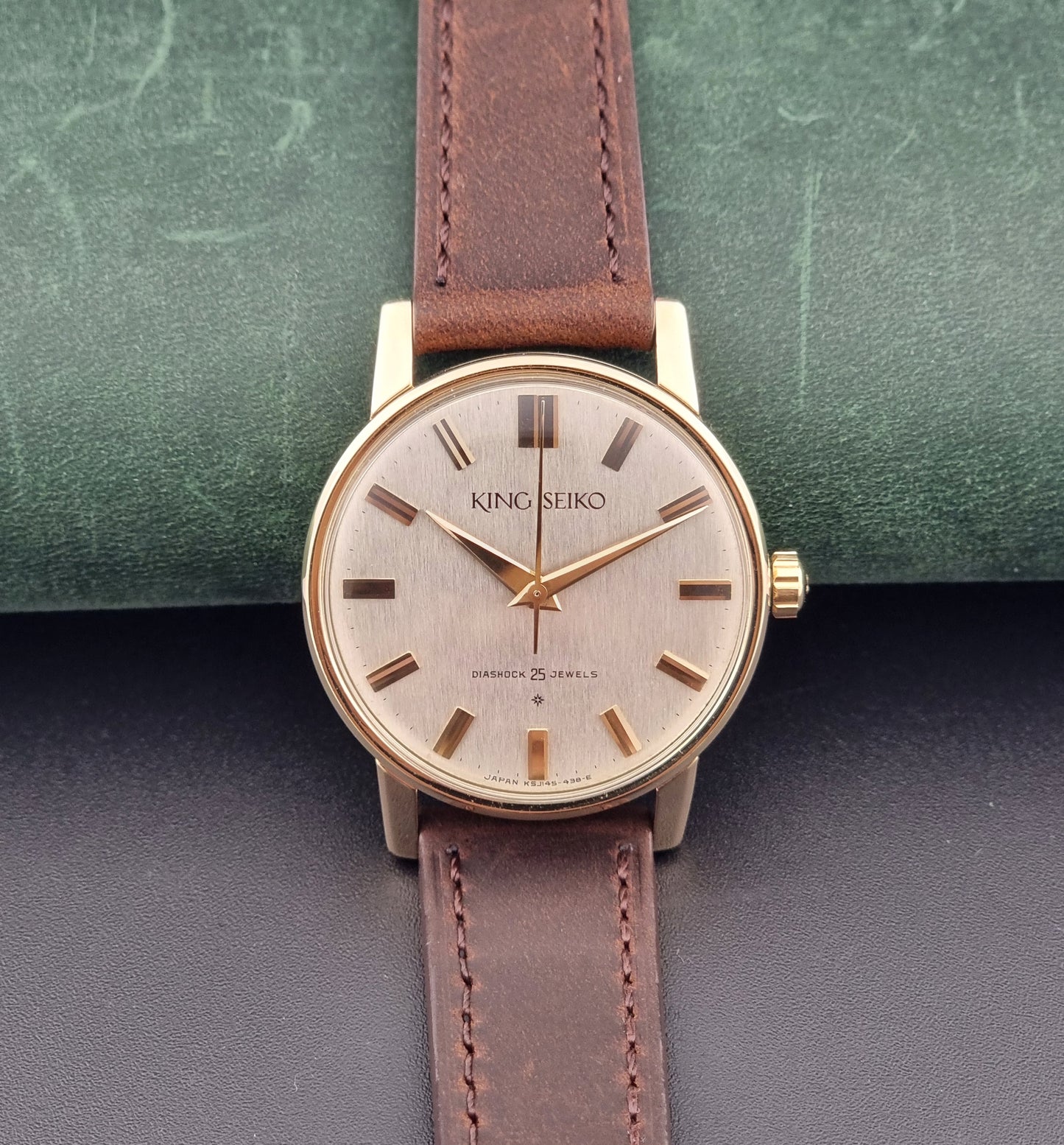 King Seiko Watch J14102 vintage 1963 SD Dial 14k Gold Filled