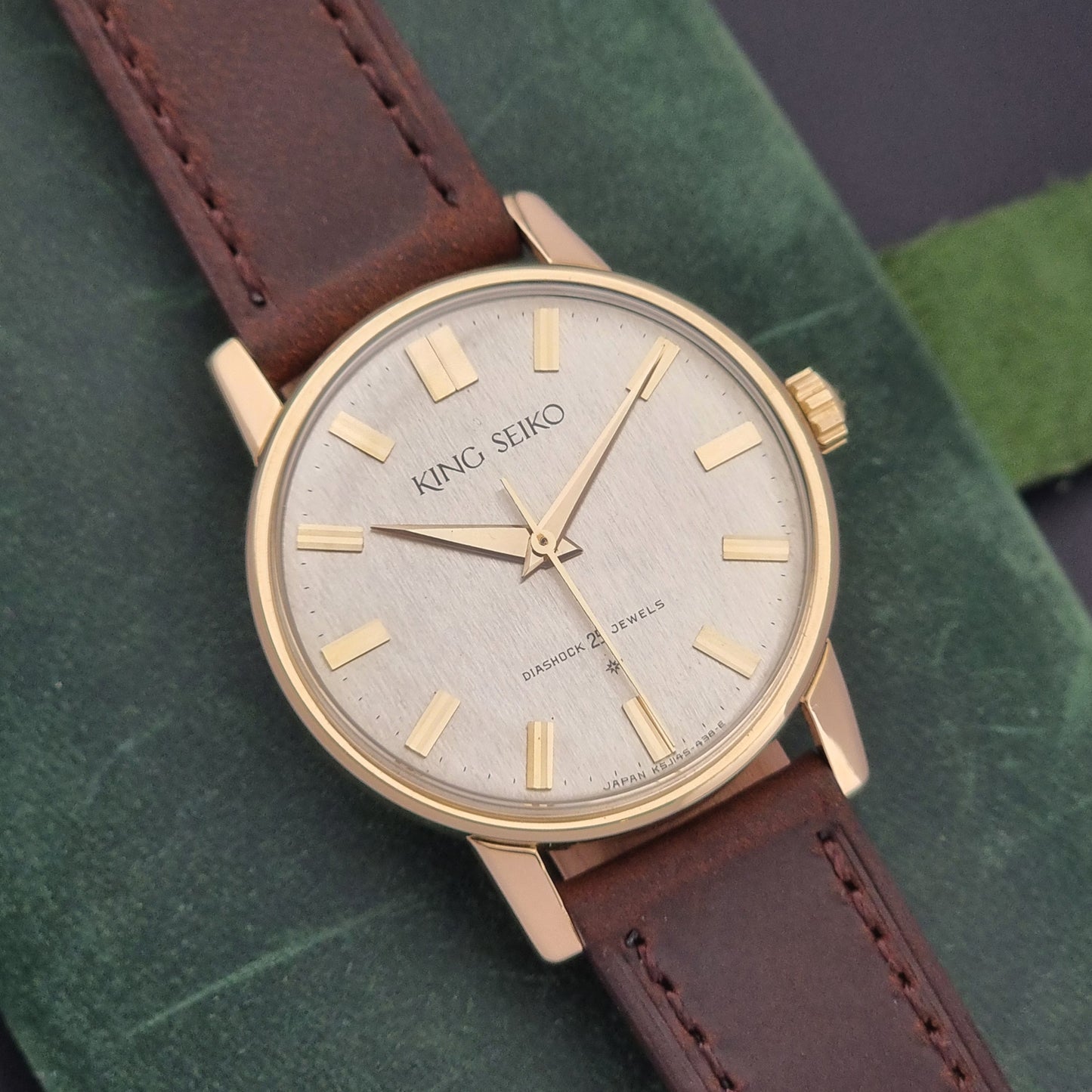 King Seiko Watch J14102 vintage 1963 SD Dial 14k Gold Filled