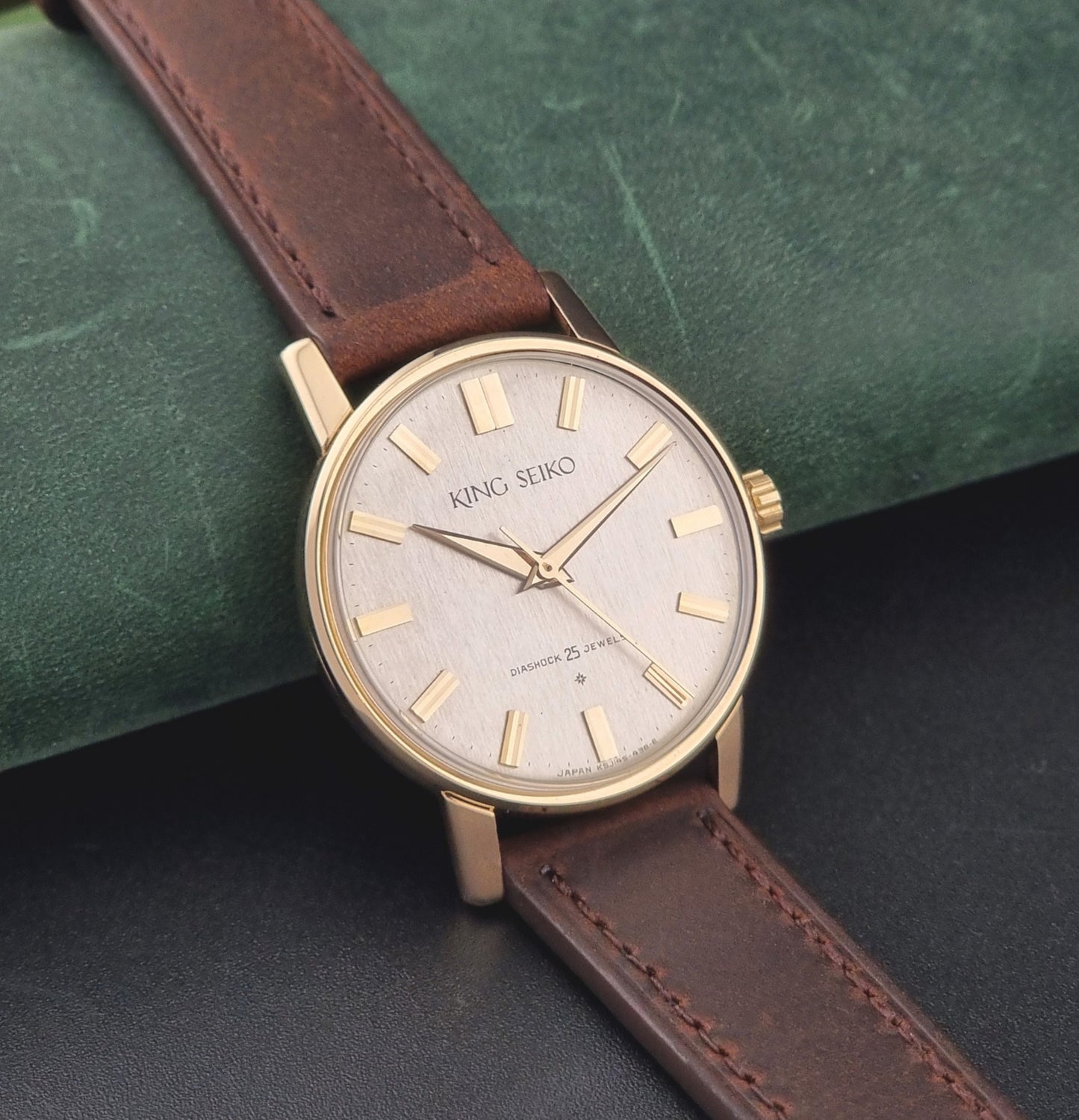 King Seiko Watch J14102 vintage 1963 SD Dial 14k Gold Filled