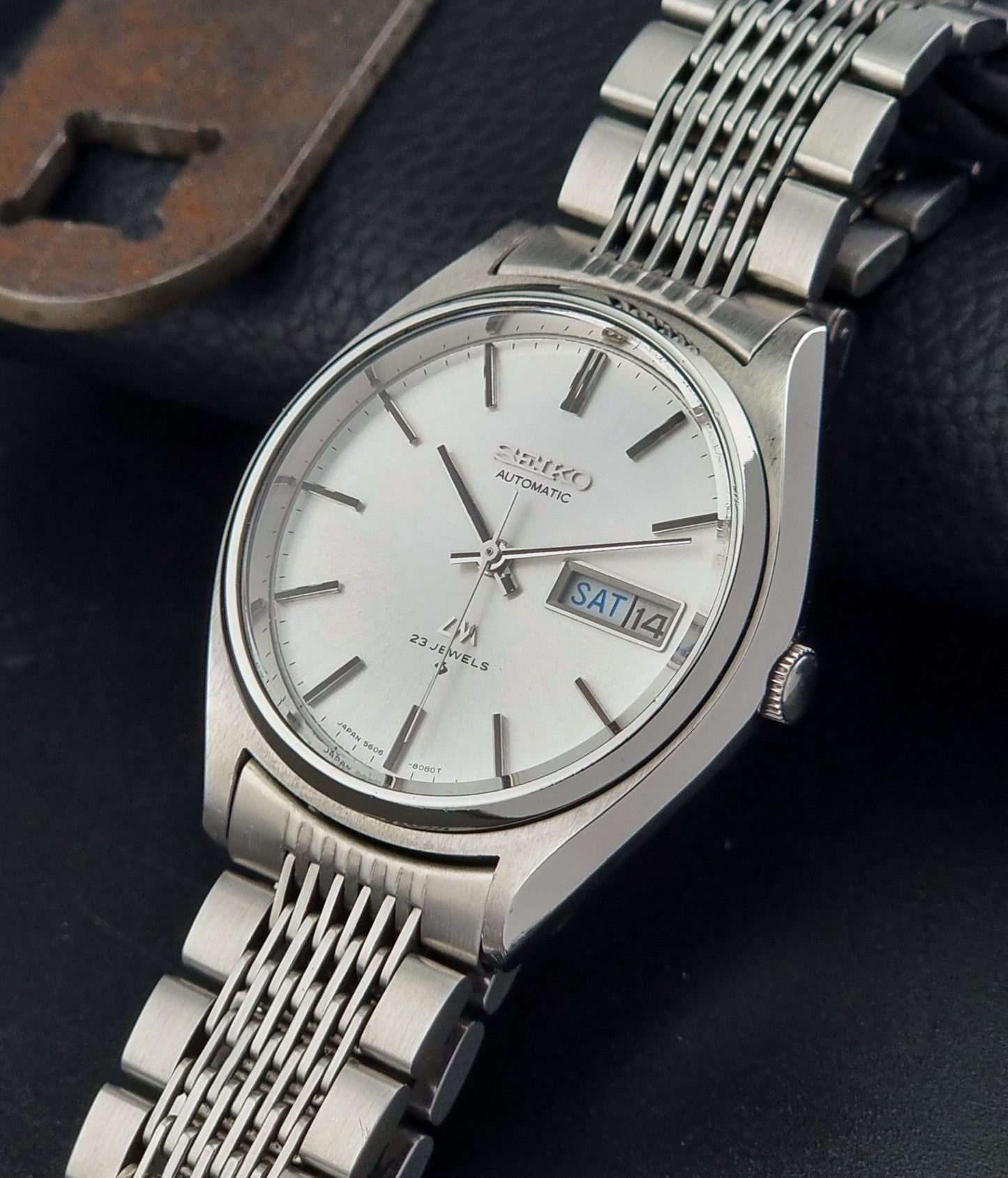 Seiko watch LordMatic 5606-8050 Vintage 1974