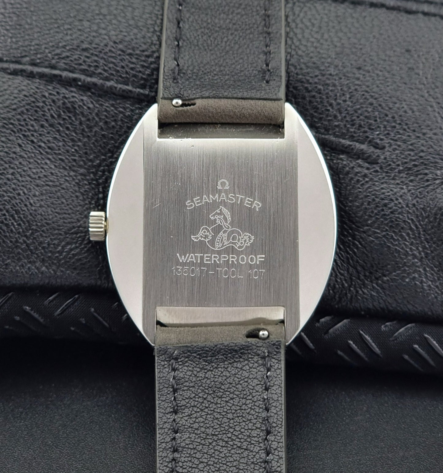 Back view of an Omega Watch Seamaster Cosmic Crosshair Dial