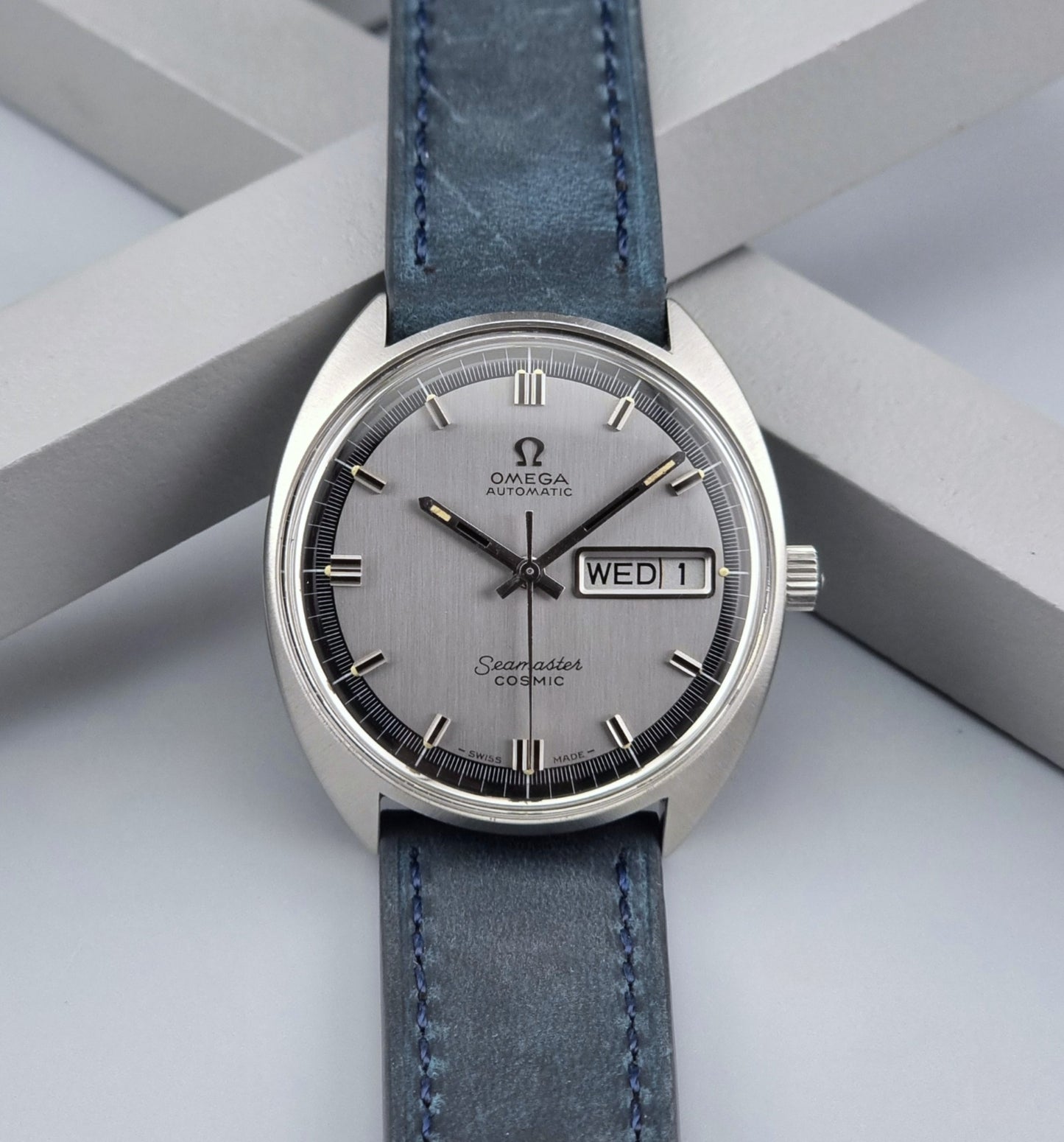 Omega Watch Seamaster Cosmic 166.036 Day Date Vintage 1970