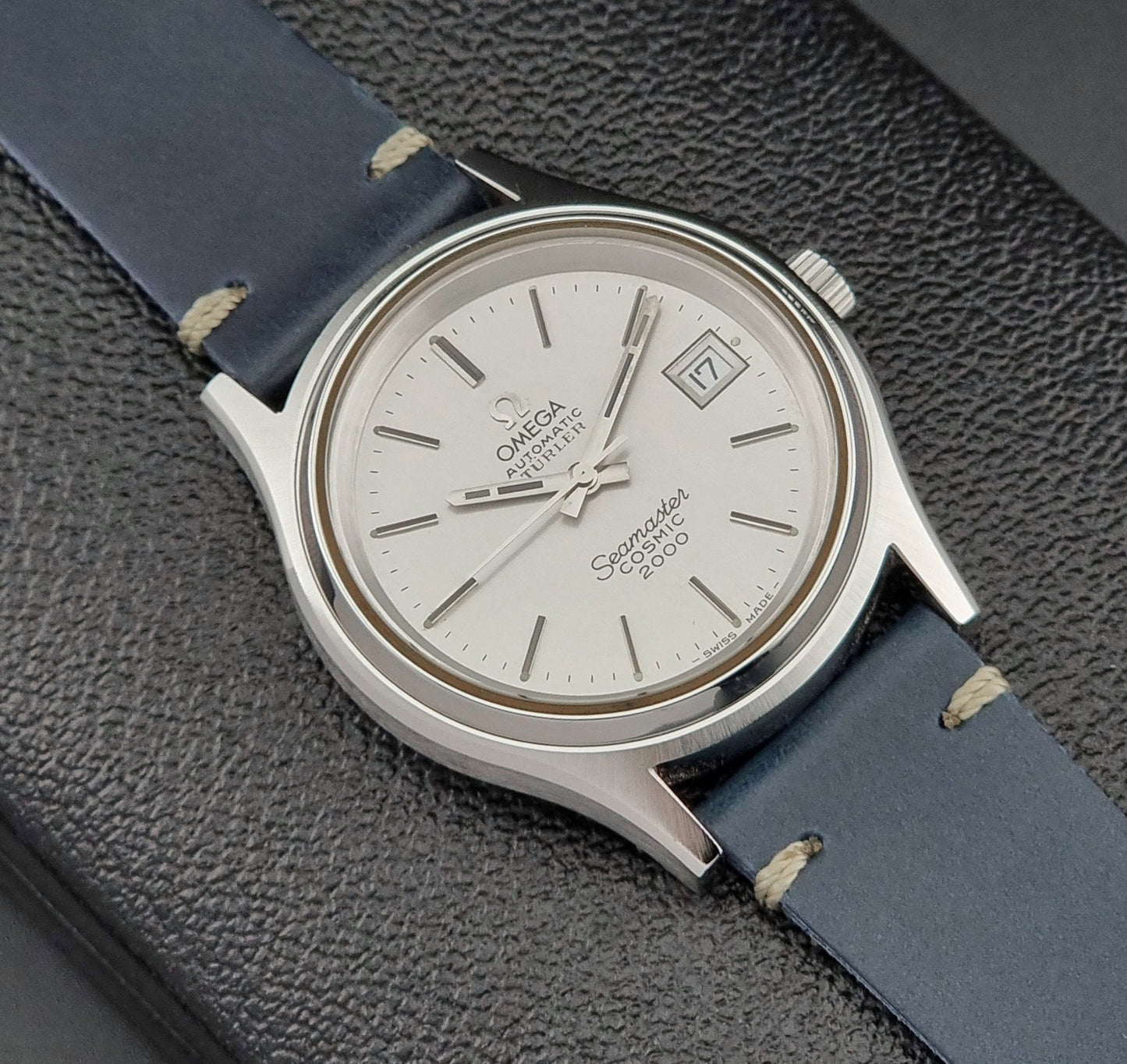 Omega Wristwatch Seamaster Cosmic 2000 Turler 166.128 Jumbo Vintage 1973
