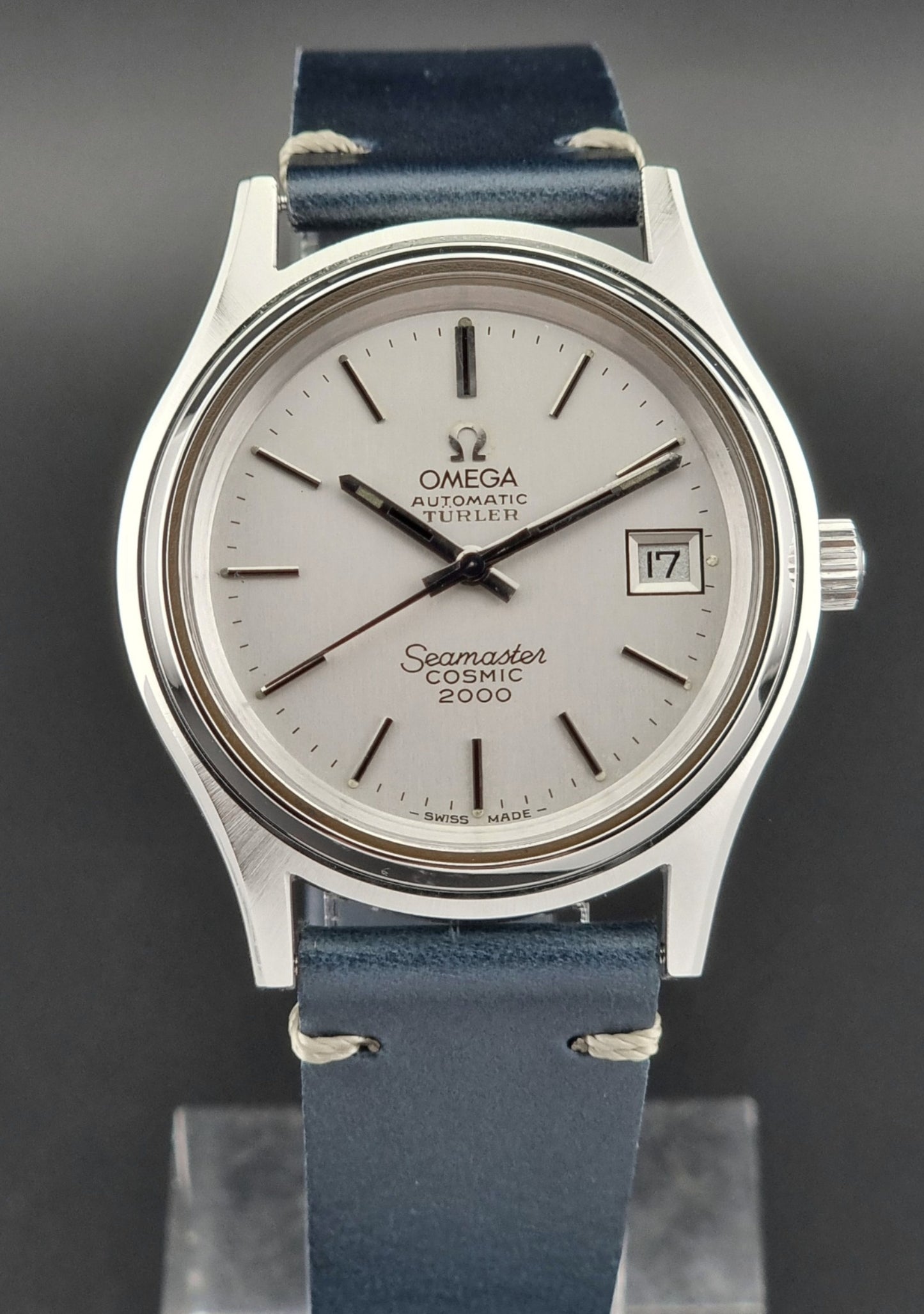 Omega Wristwatch Seamaster Cosmic 2000 Turler 166.128 Jumbo Vintage 1973