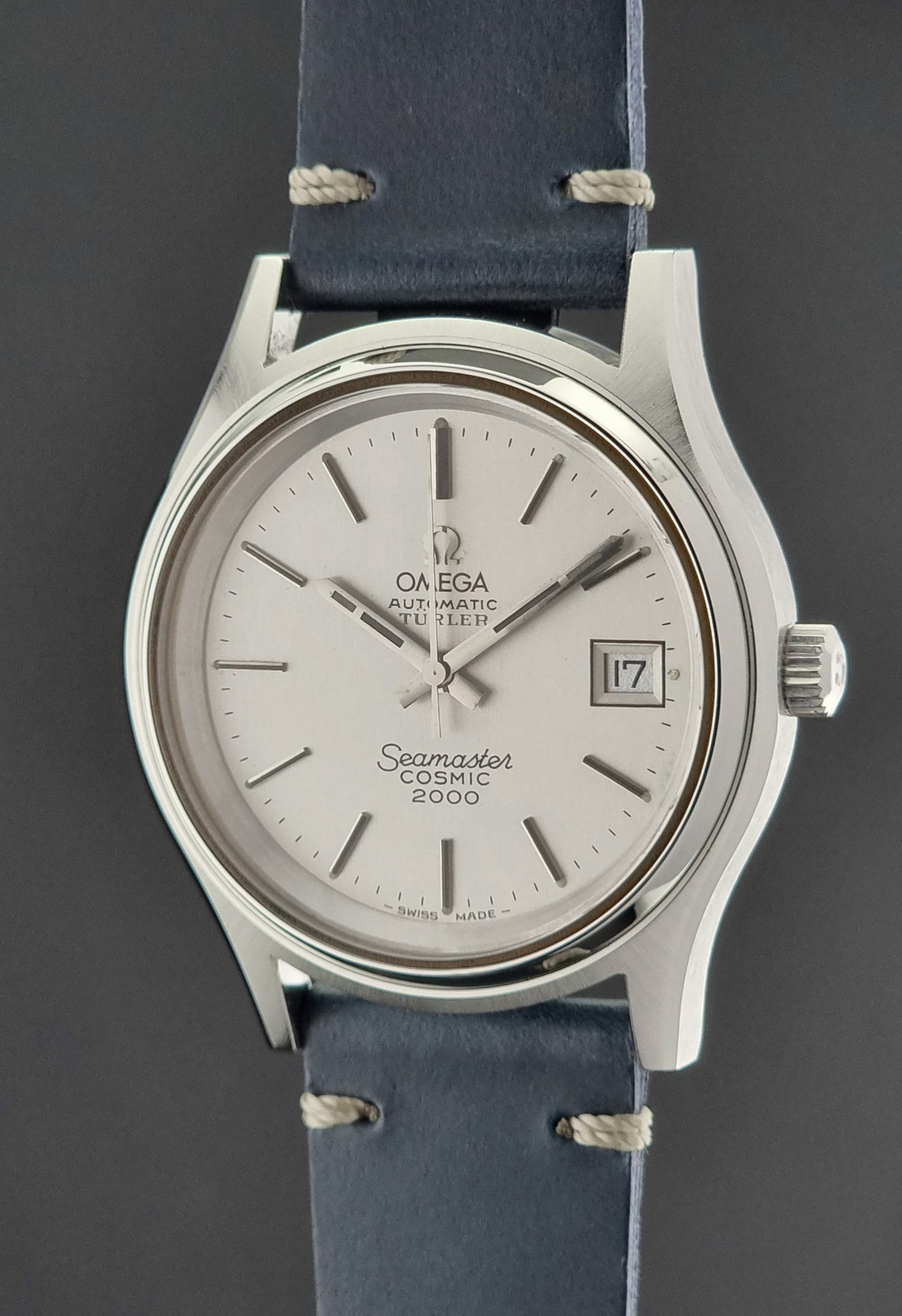 Omega Wristwatch Seamaster Cosmic 2000 Turler 166.128 Jumbo Vintage 1973