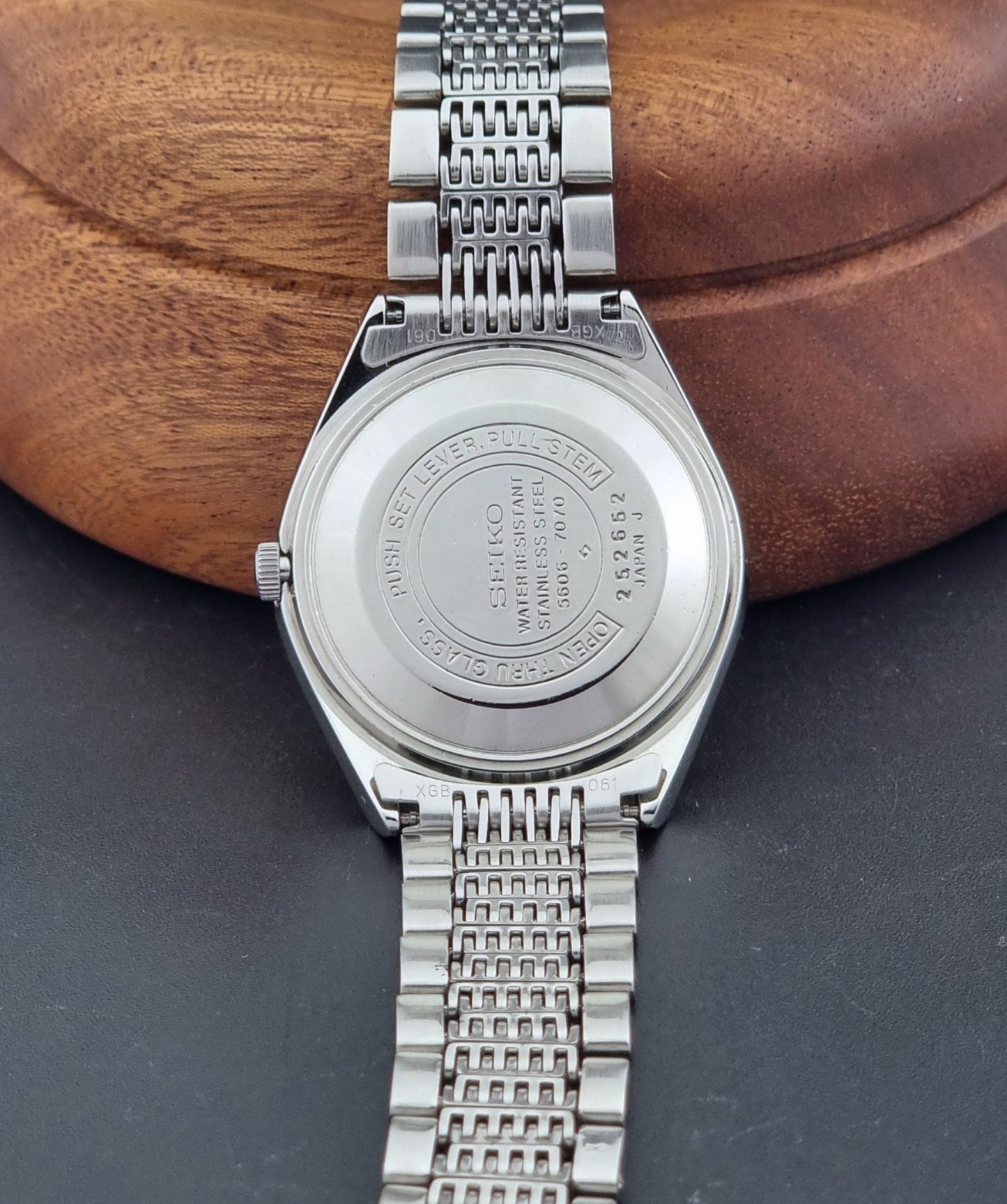 Vintage Seiko Wristwatch 5606-7070 LordMatic Automatic Green dial 1972