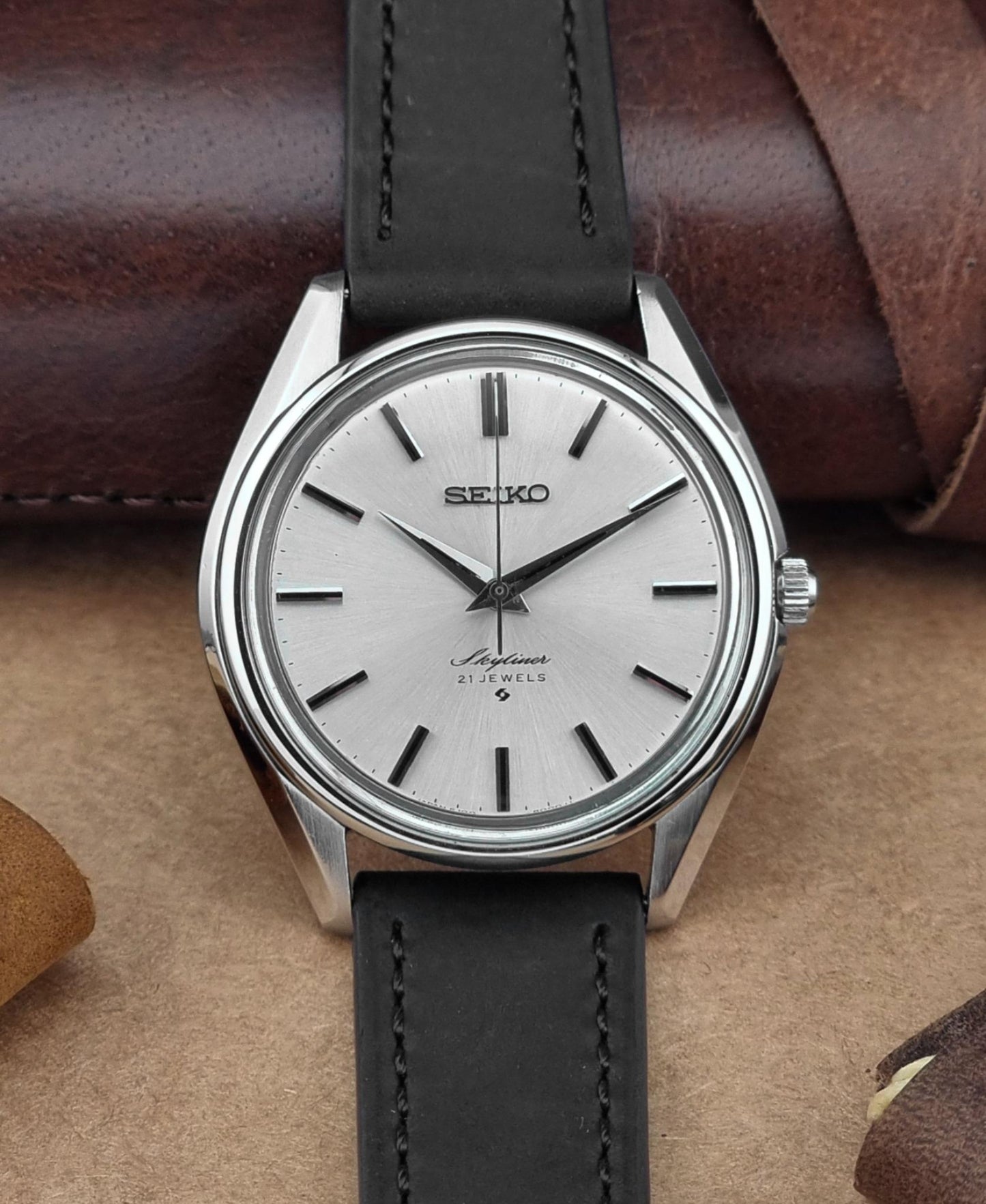 Seiko Wristwatch Skyliner 6100-8000 Vintage 1970