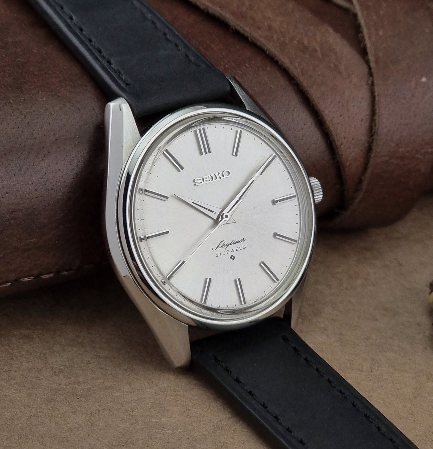 Seiko Wristwatch Skyliner 6100-8000 Vintage 1970