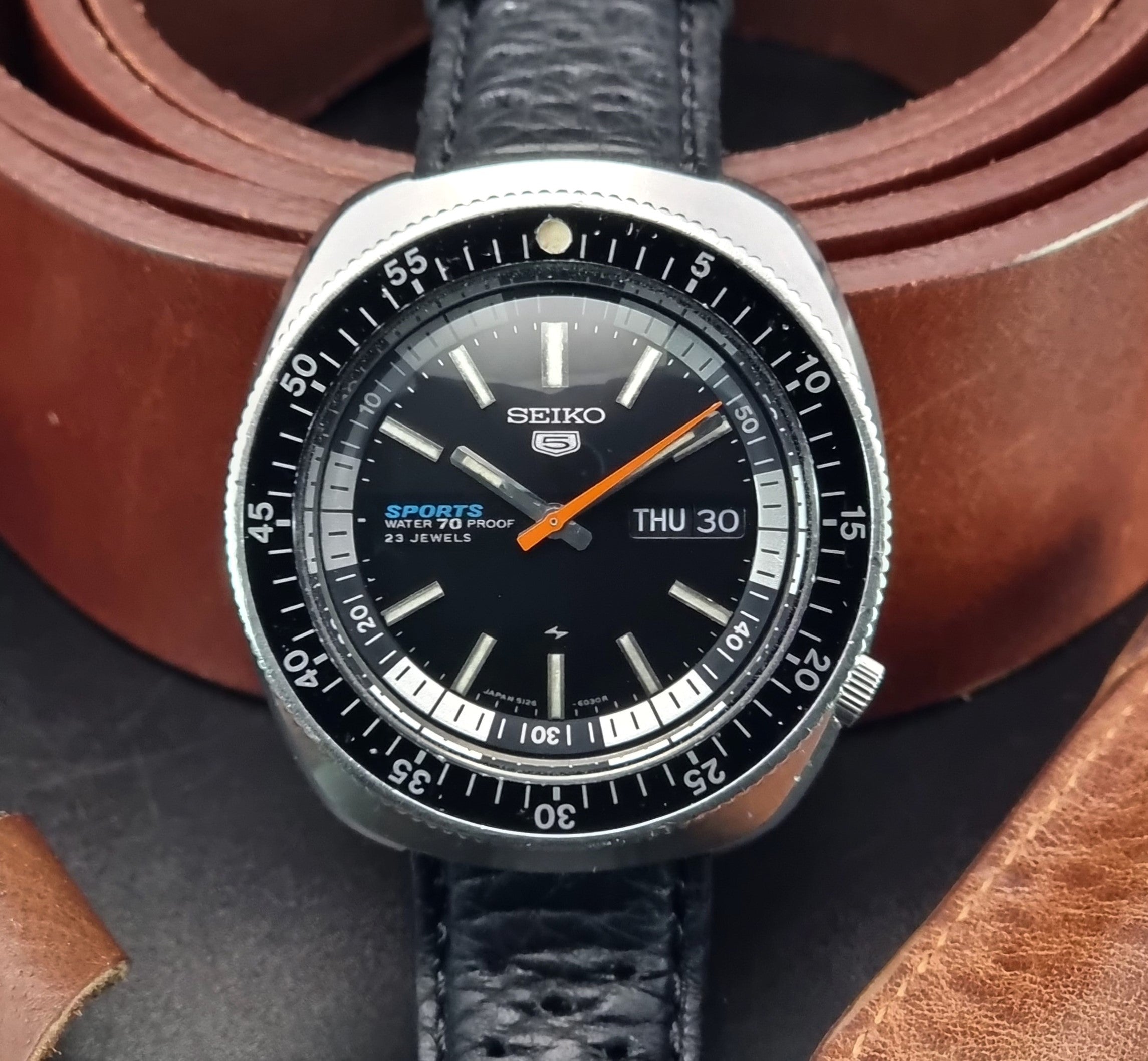 Seiko 5 watch 5126-6030 Double Hurricane original 1969
