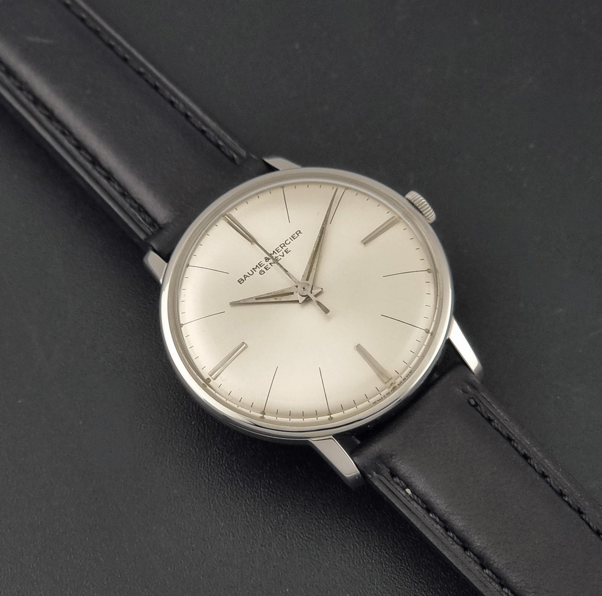 Vintage Baume & Mercier Genève 1173 – dial and case front view