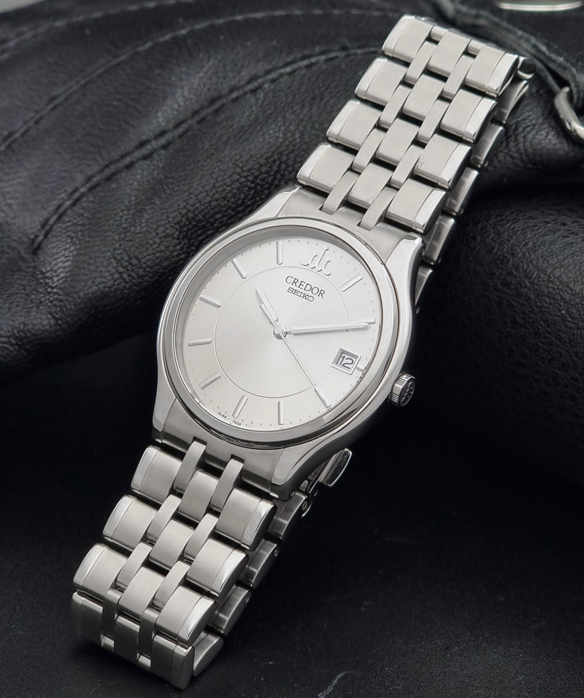 Seiko Credor 8J86-7A00 silver dial 2003 – dial and case front view