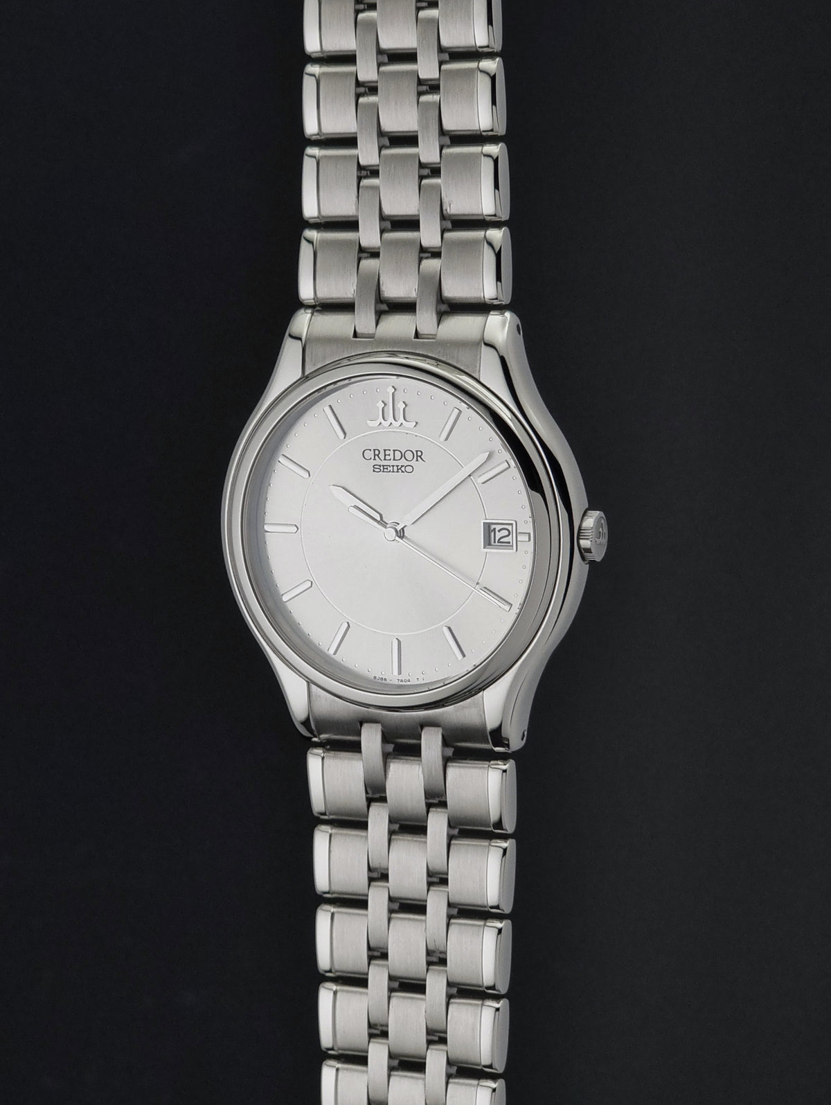Seiko Credor 8J86-7A00 silver dial 2003 – side profile