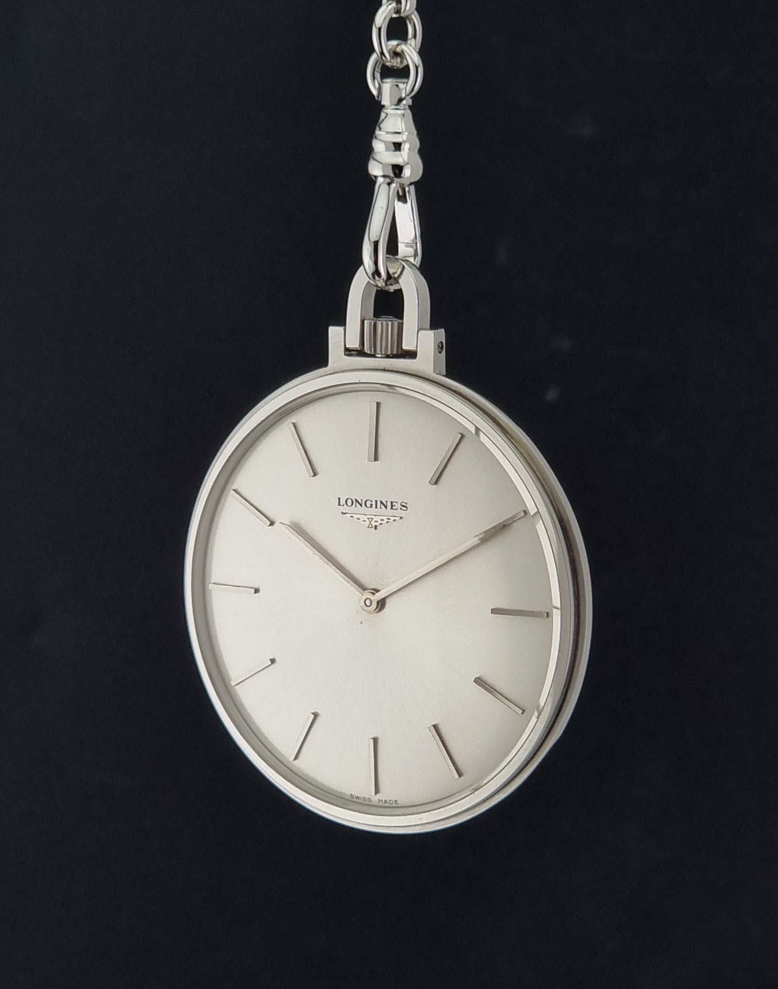 A Longines pocket watch 7713 side profile