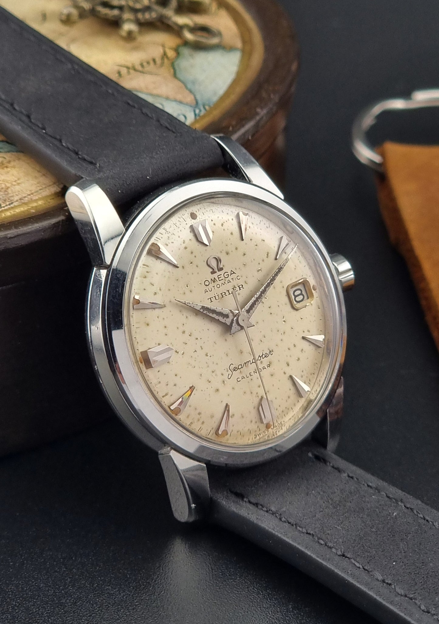 Omega Watch Seamaster Turler Calendar CK 2849 Vintage 1958