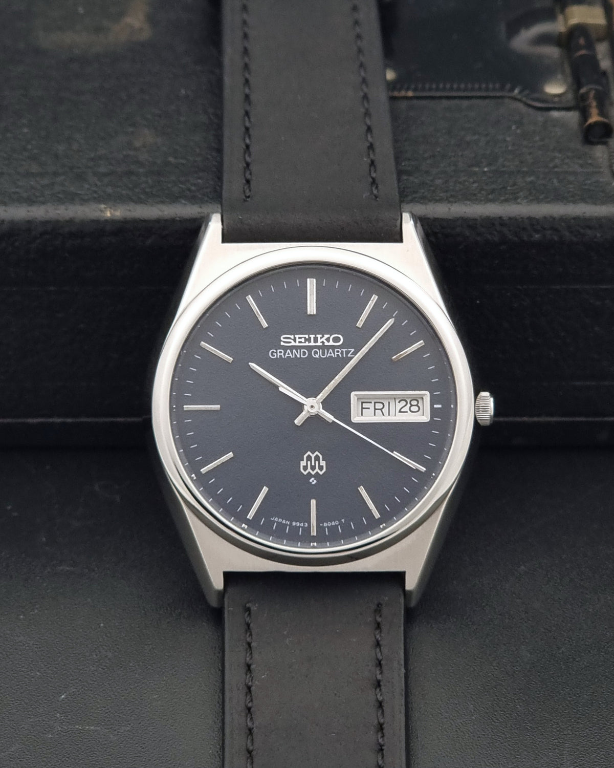 Vintage Seiko Grand Quartz 9943-8030 quartz watch from 1978, alternate front view
