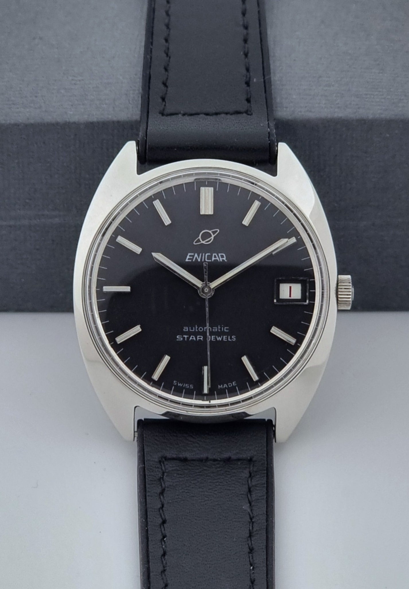 Enicar Wristwatch Ocean Pearl Star Jewel 144-39-16 Vintage 1960s Cal AR 1145