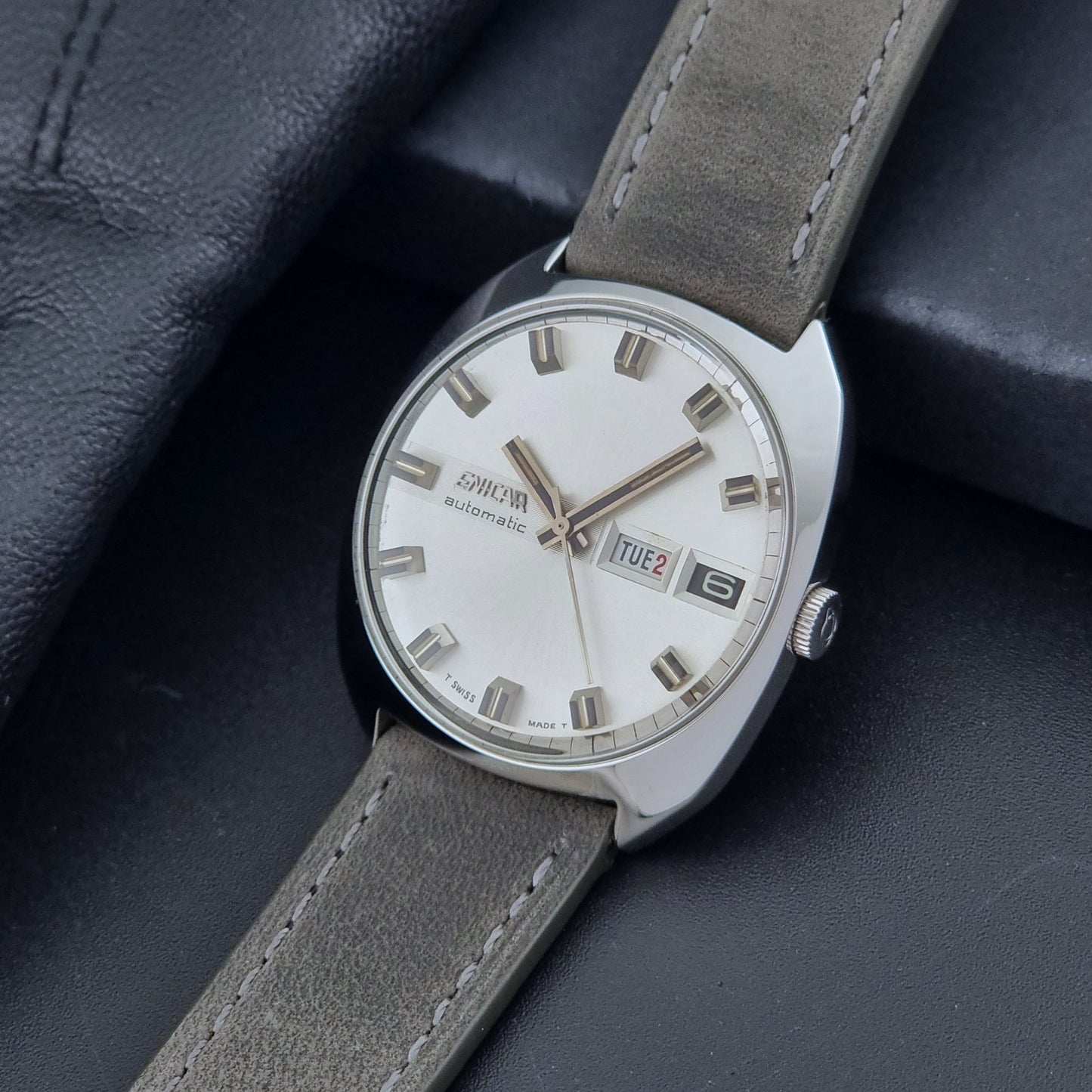 Enicar Wristwatch Ocean Pearl 147-01-02 Vintage 1970s Cal AR 1147