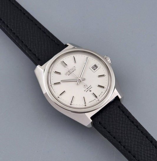 Vintage Grand Seiko 6145-8000 Hi-Beat 36000 Automatic 1969, front view of the dial and case