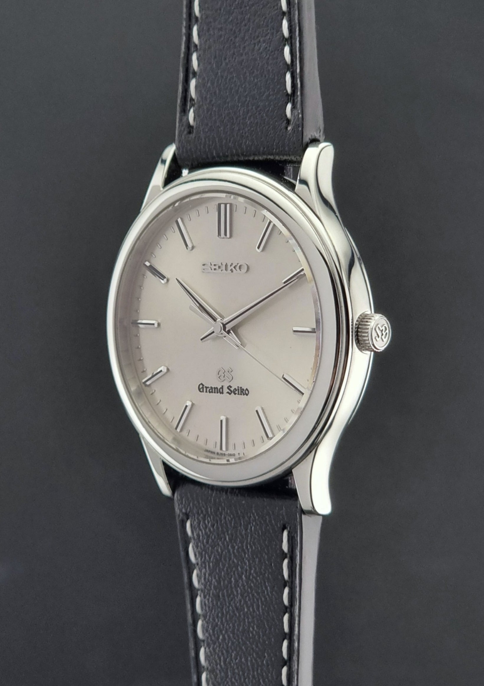 Grand Seiko SBGF015 Wristwatch 8J55-0A10 quartz on a black leather strap