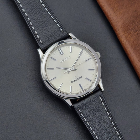 Grand Seiko SBGF015 Wristwatch 8J55-0A10 quartz on a black leather strap