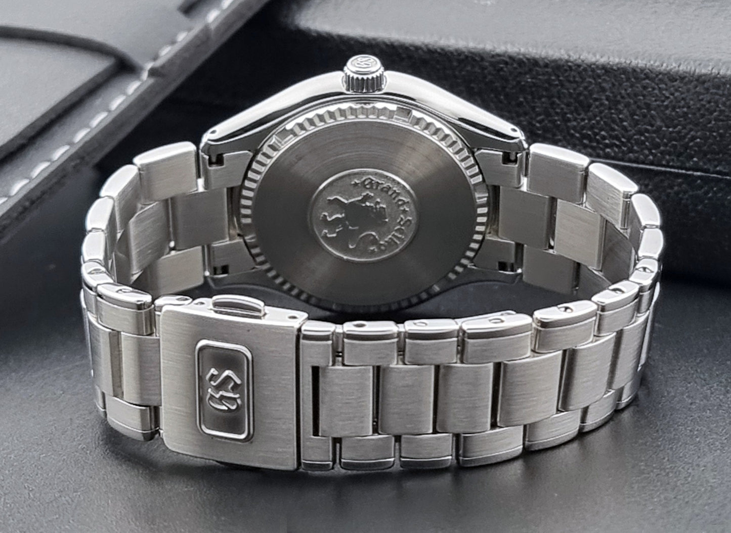 Grand Seiko quartz SBGX041 watch 9F62-0A10 Black dial 2004 with box