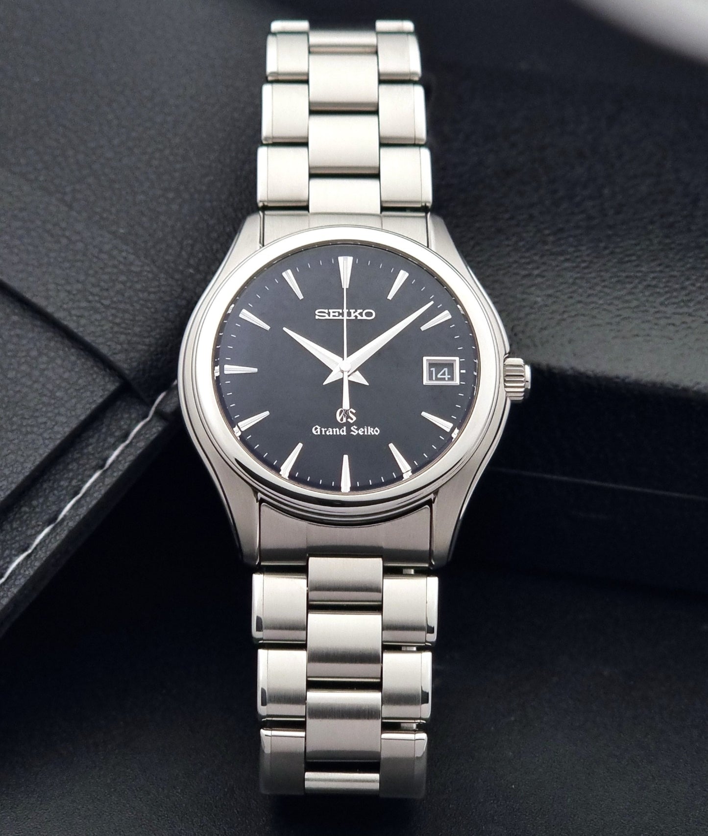 Grand Seiko quartz SBGX041 watch 9F62-0A10 Black dial 2004 with box