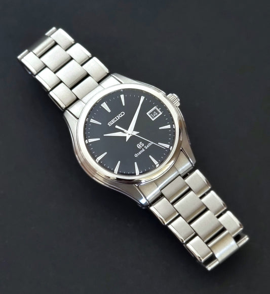 Grand Seiko quartz SBGX041 watch 9F62-0A10 Black dial 2004 with box