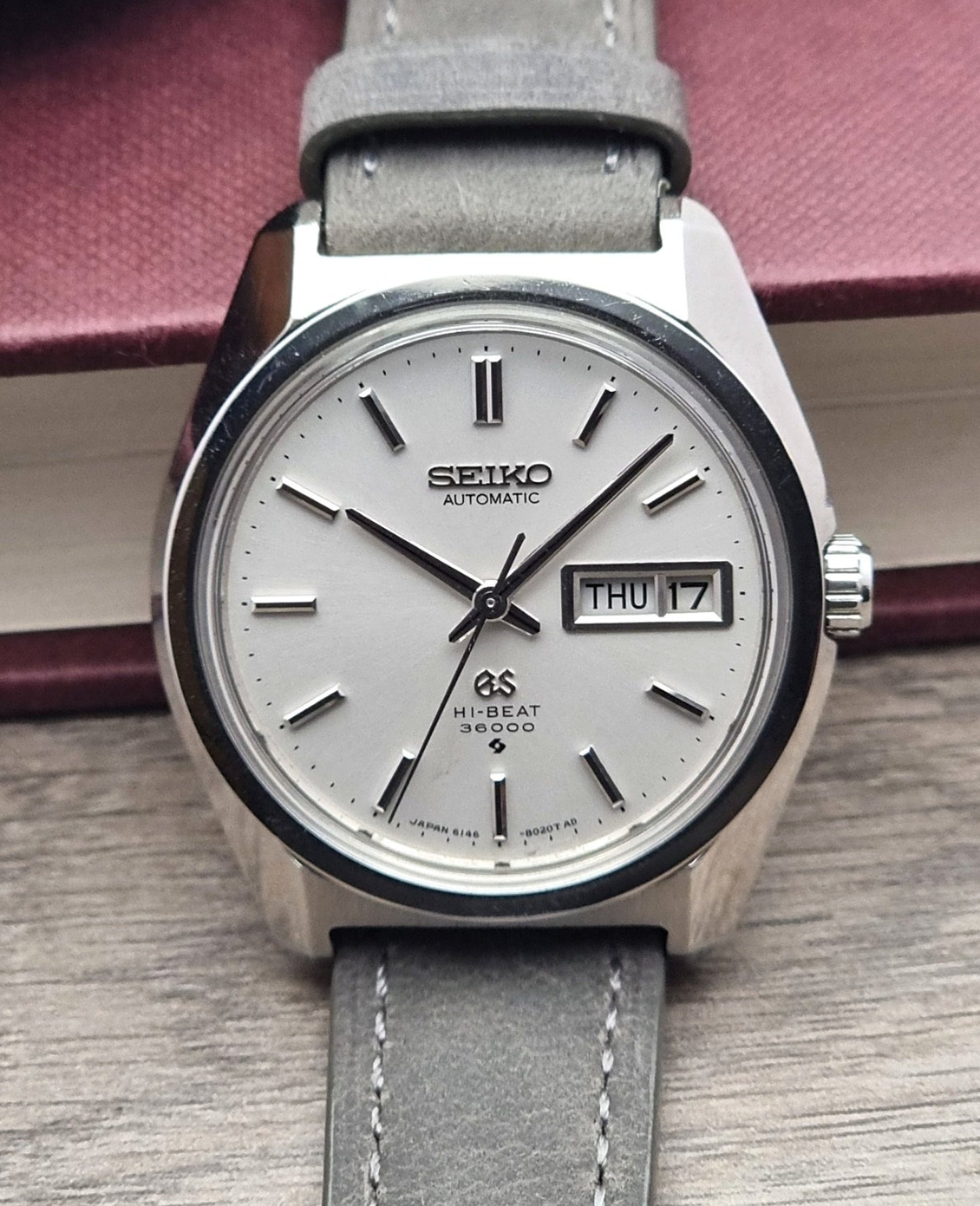 Grand Seiko watch 6146 - 8000 Hi - Beat 36000 Vintage 1969 - Past2PresentWatches - Wristwatch - front