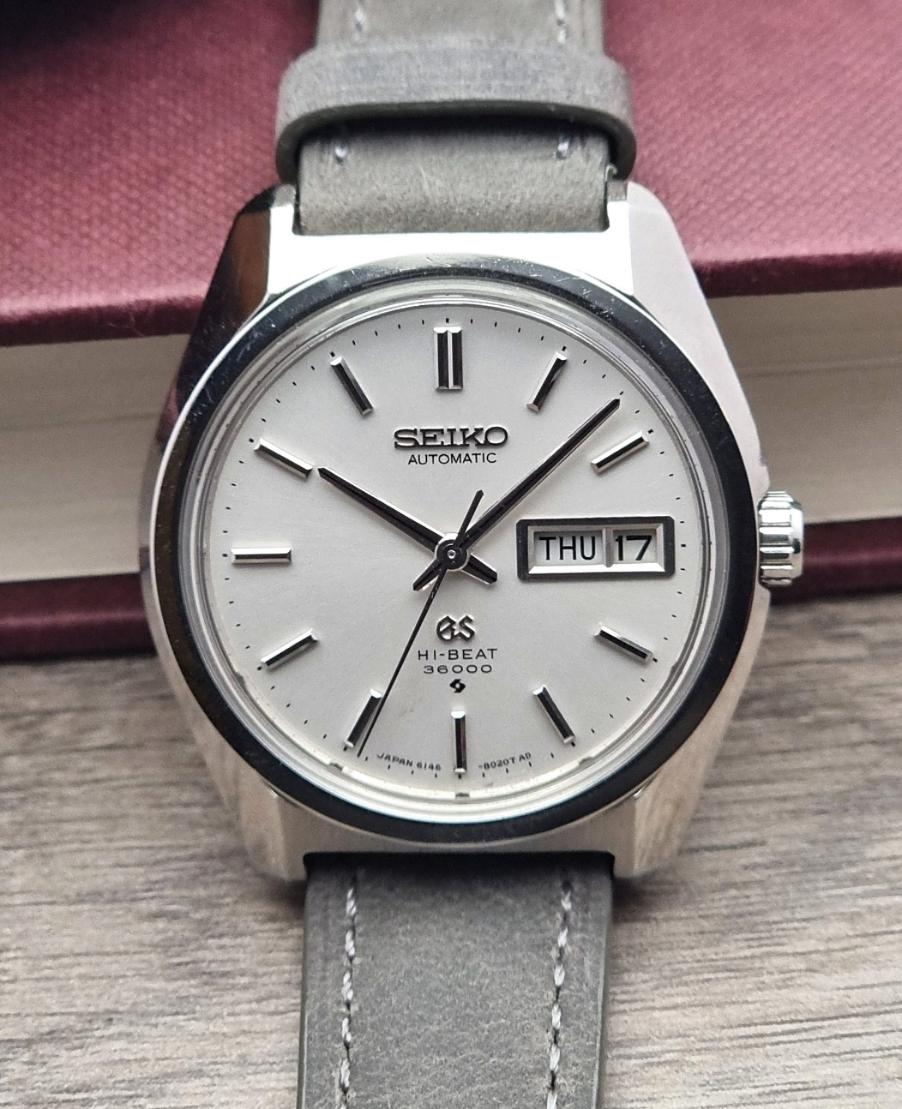 Grand Seiko watch 6146 - 8000 Hi - Beat 36000 Vintage 1969 - Past2PresentWatches - Wristwatch - front