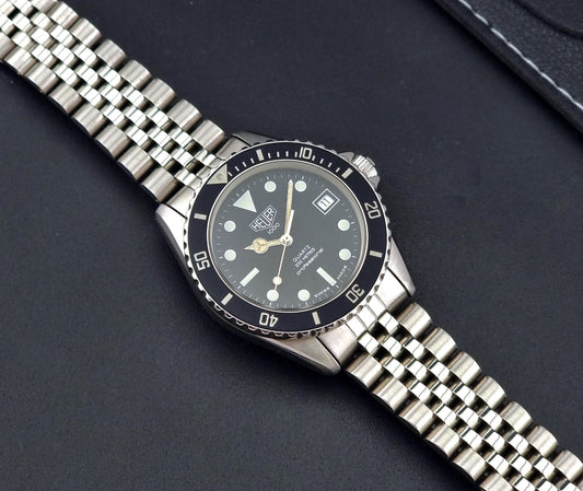 Vintage Heuer Wristwatch Professional Quartz 1000 Diver 980.013L