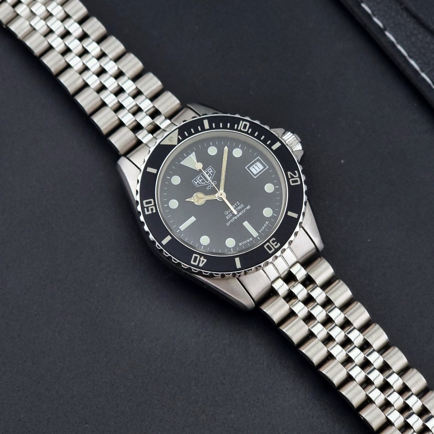 Vintage Heuer Wristwatch Professional Quartz 1000 Diver 980.013L
