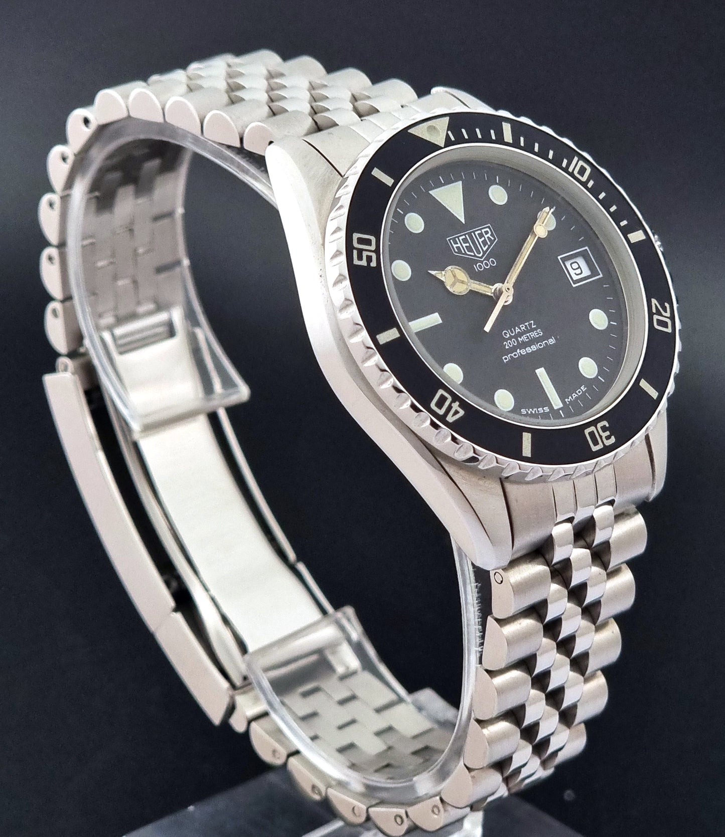 Vintage Heuer Wristwatch Professional Quartz 1000 Diver 980.013L
