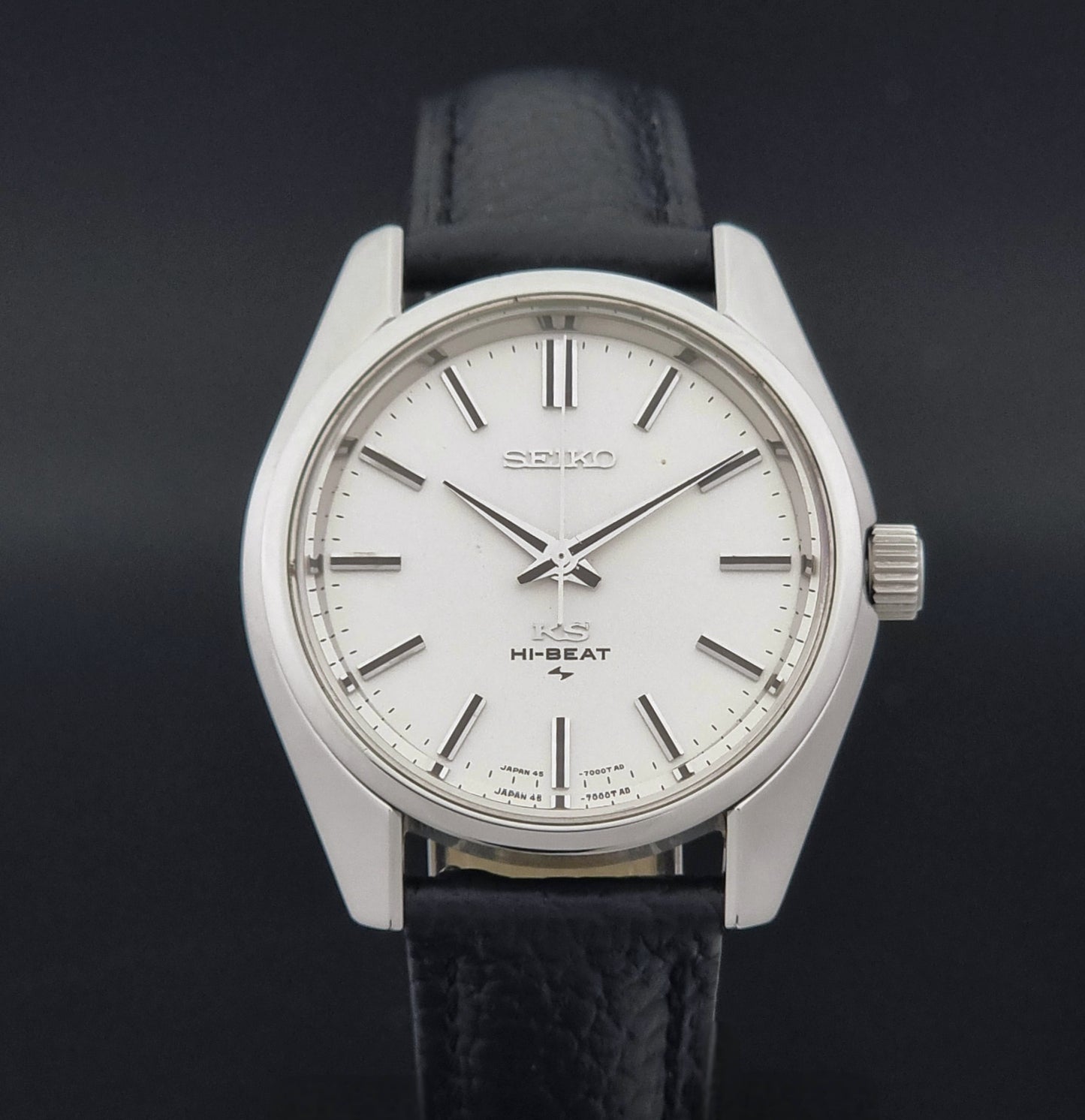 Vintage King Seiko 45-7001 watch Hi-Beat 1971 Stainless steel
