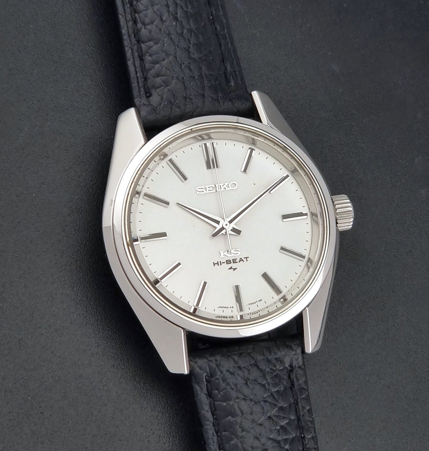 Vintage King Seiko 45-7001 watch Hi-Beat 1971 Stainless steel