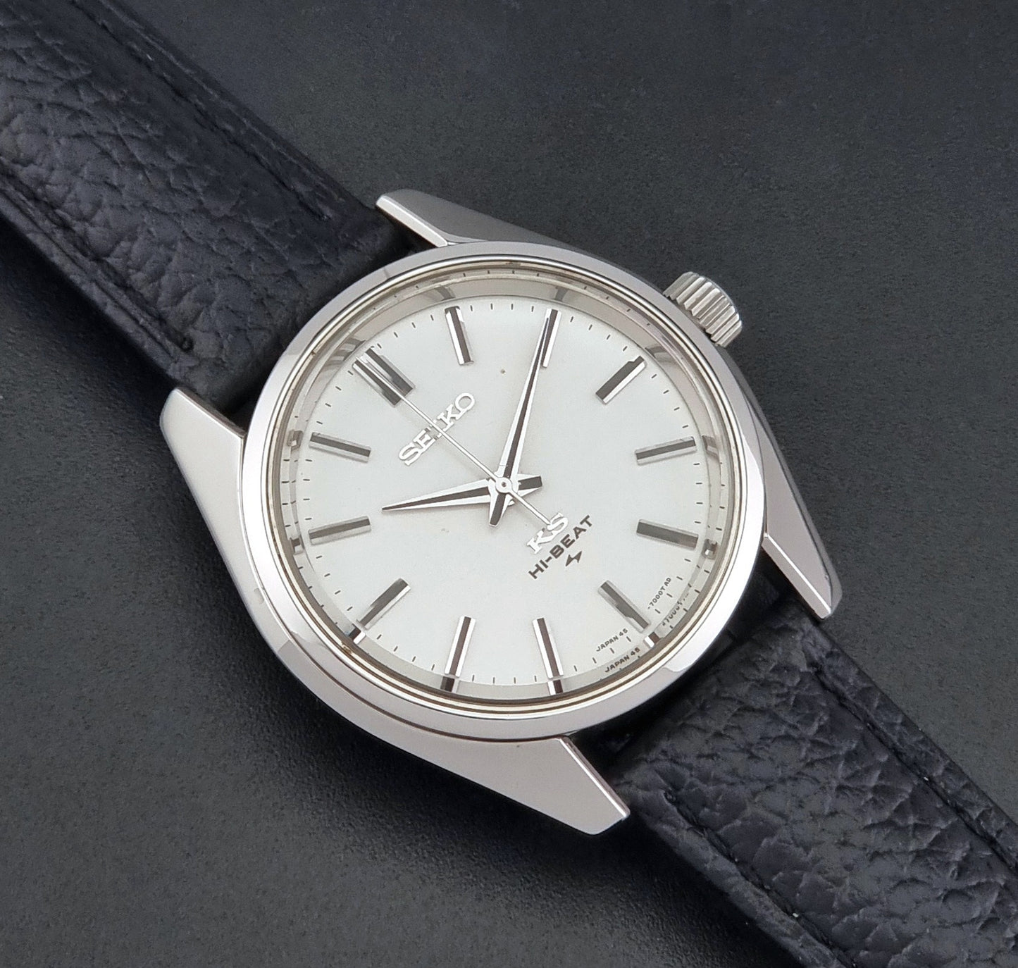 Vintage King Seiko 45-7001 watch Hi-Beat 1971 Stainless steel