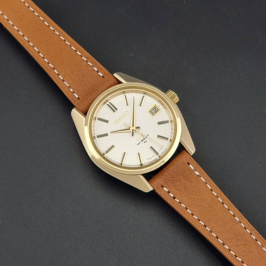 Vintage King Seiko 4502-7001 watch Hi-Beat Gold Plate 1973