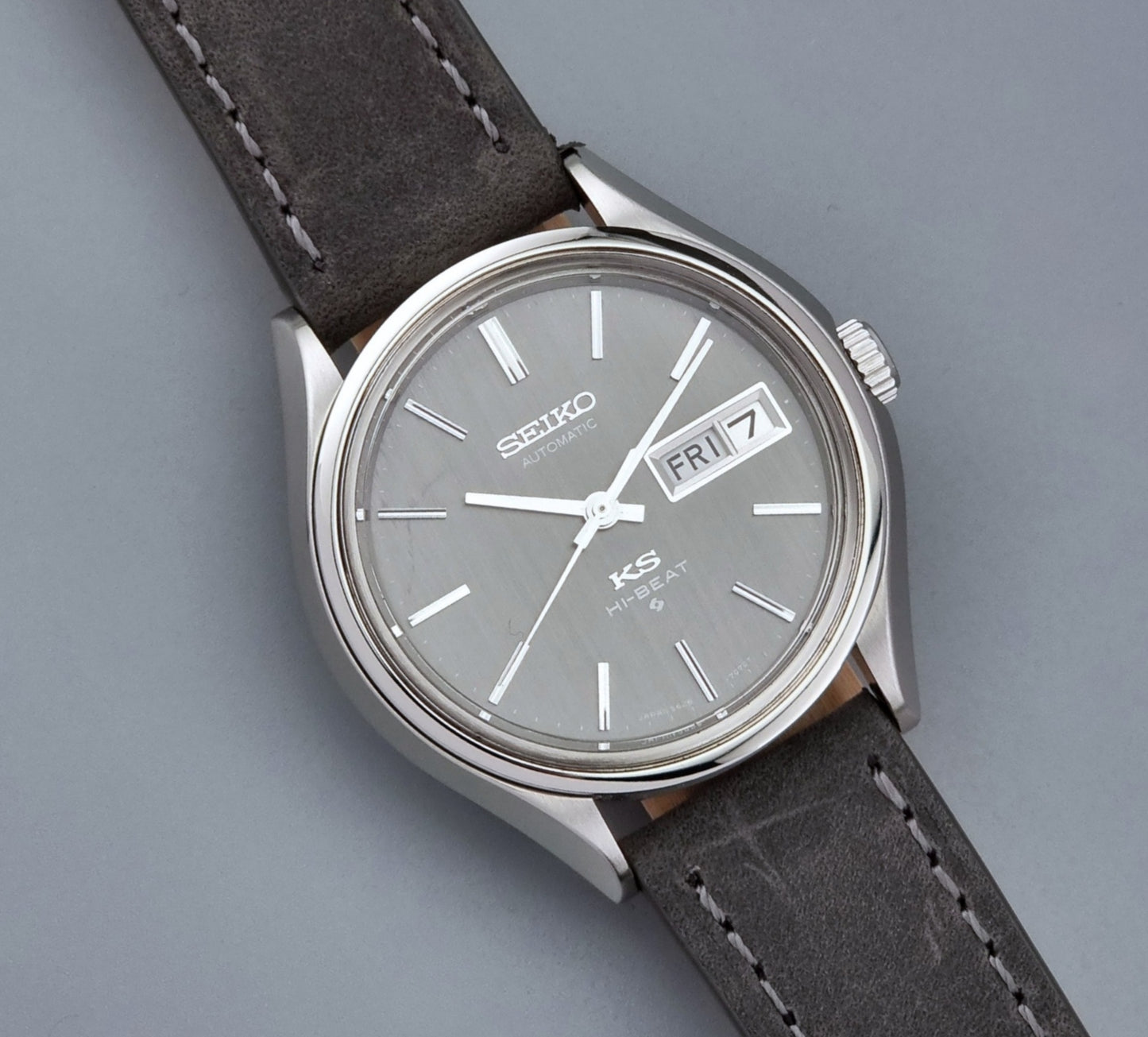 Vintage King Seiko Wristwatch 5626-7120 Hi-beat Grey 1972