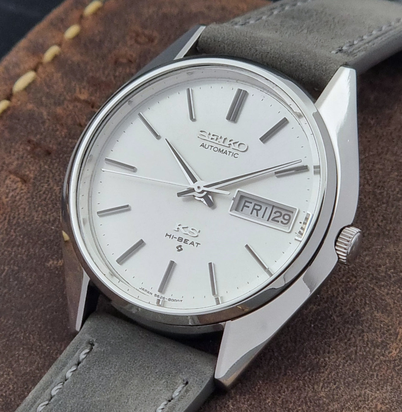 Vintage King Seiko Wristwatch Hi-beat 5626-8000 Automatic 1974