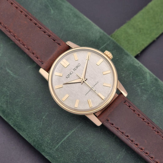 King Seiko Watch J14102 vintage 1963 SD Dial 14k Gold Filled