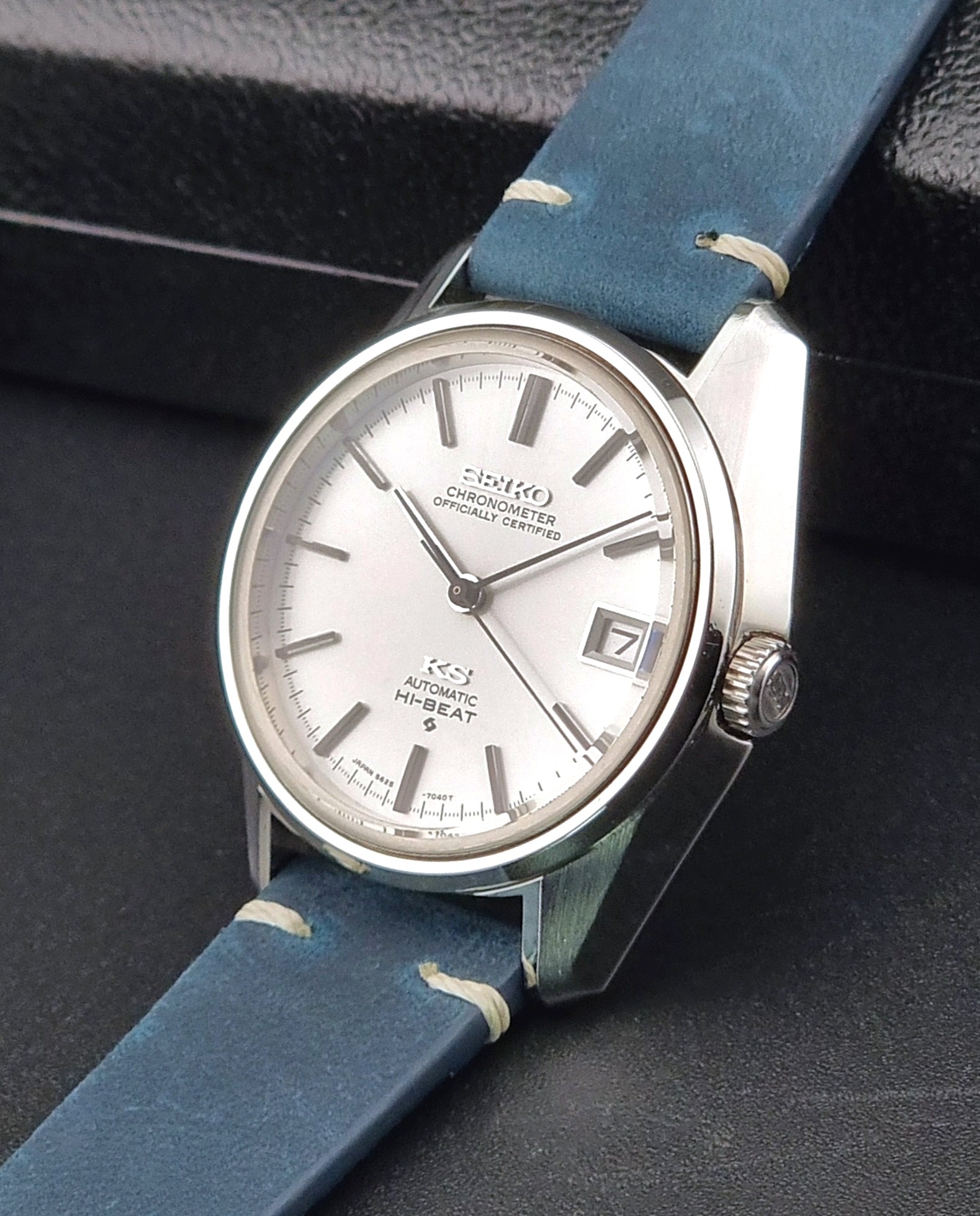 King Seiko watch 5625 - 7041 Hi - beat Chronometer Officially Certified 1974 - Past2PresentWatches - Wristwatch