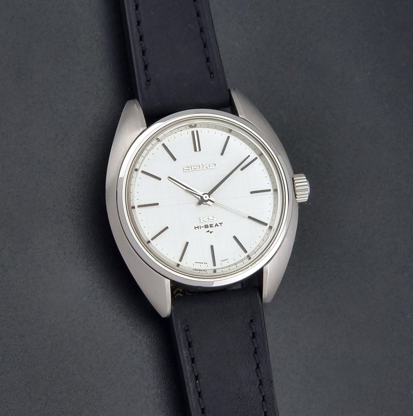 Vintage King Seiko 45-7010 watch Hi-Beat 1971 Stainless steel