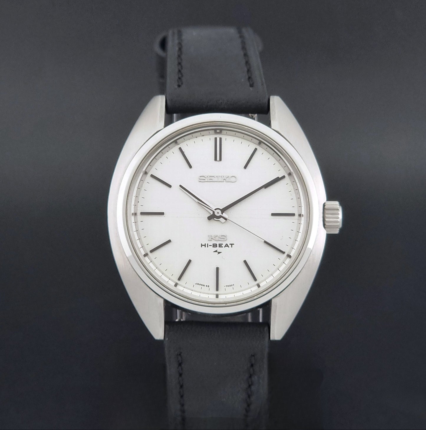 Vintage King Seiko 45-7010 watch Hi-Beat 1971 Stainless steel
