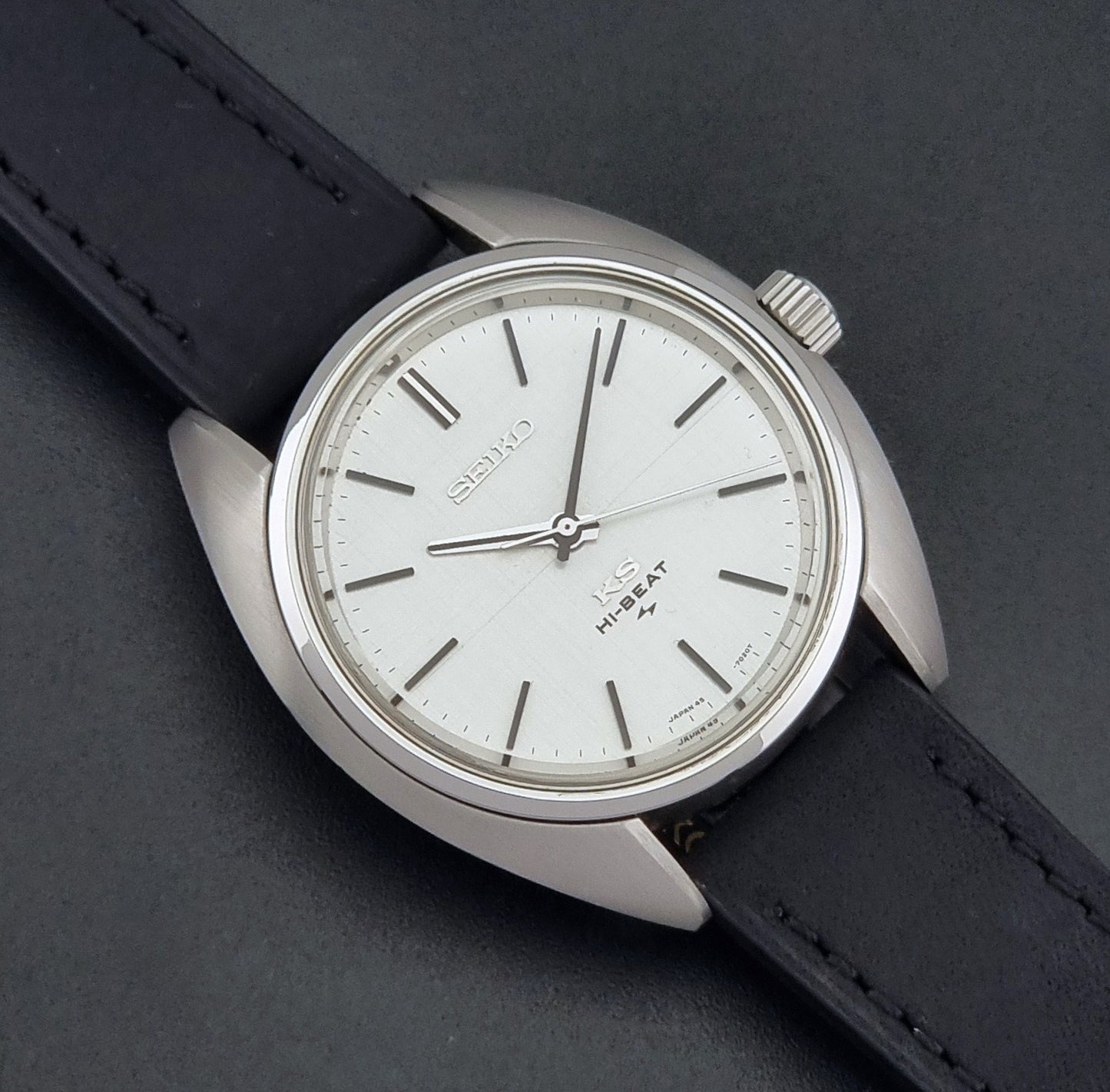 Vintage King Seiko 45-7010 watch Hi-Beat 1971 Stainless steel