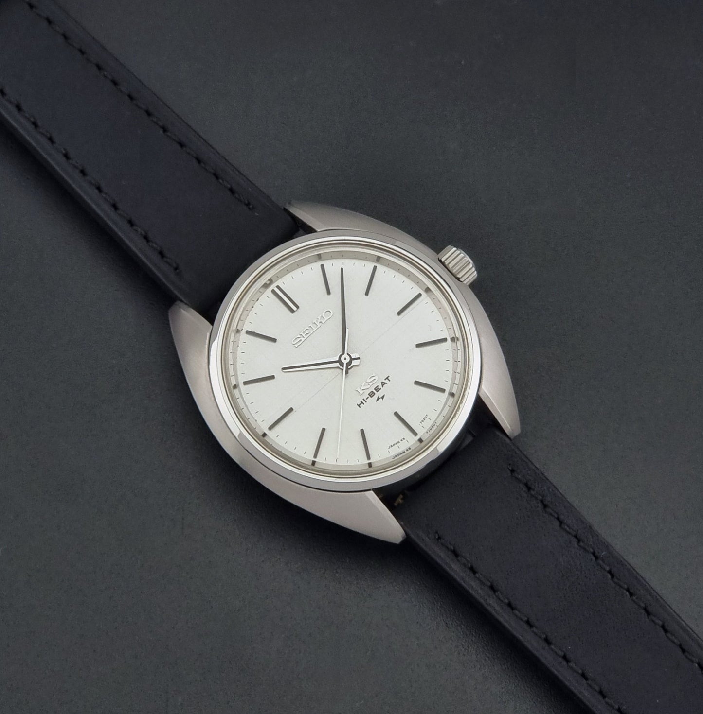 Vintage King Seiko 45-7010 watch Hi-Beat 1971 Stainless steel